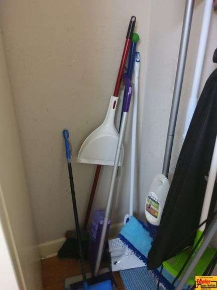 Variety of Cleaning Supplies - Brooms, Mops, Dustpans, and More! image
