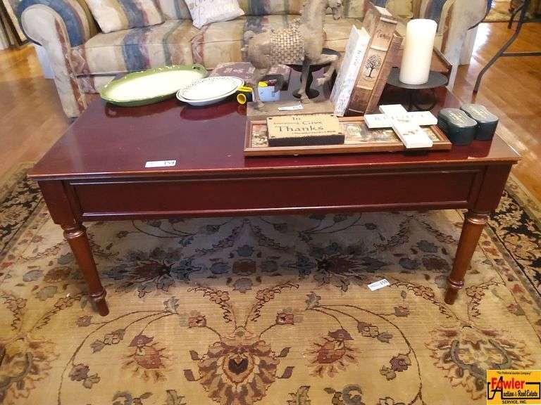 Mahogany Coffee Table (Contents on top not included) image