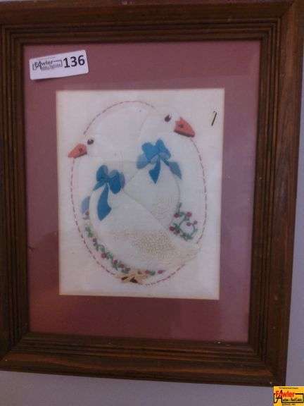 Framed Quilted Goose Wall Art image