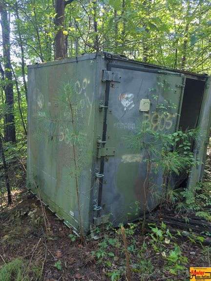 Camouflaged Metal Storage Container image