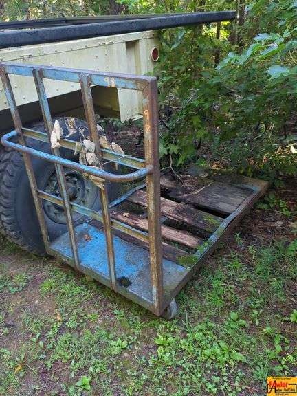 Heavy Duty Utility Cart With Wooden Platform image