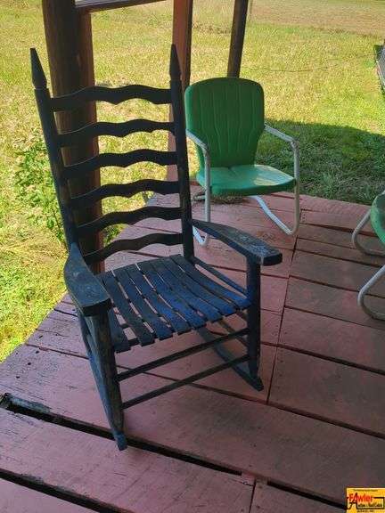 Rocking Chair and Metal Lawn Chairs image