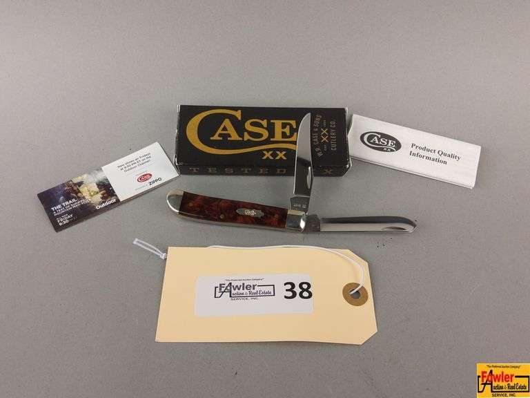 Case XX Brown Maple Burl Wood Mini Trapper Knife - No64062 image