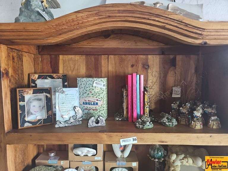 Picture Frames, Figurines, and Book Lot image