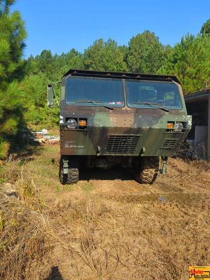 2010 Oshkosh MK-48 Military Camo 6x6 Cargo Truck With Trailer; VIN 10T91B2525174; starts & runs image