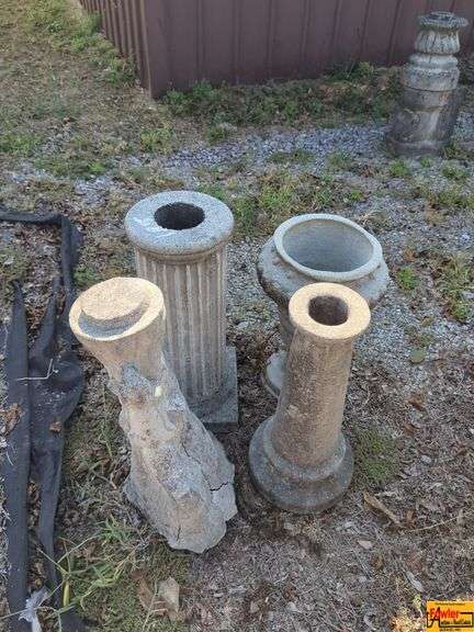 Concrete Garden Decor - Assorted Pedestals and Urns image