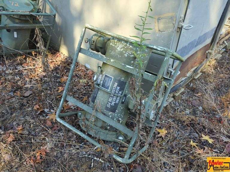 Military Portable Air Compressor - Cage Mounted image
