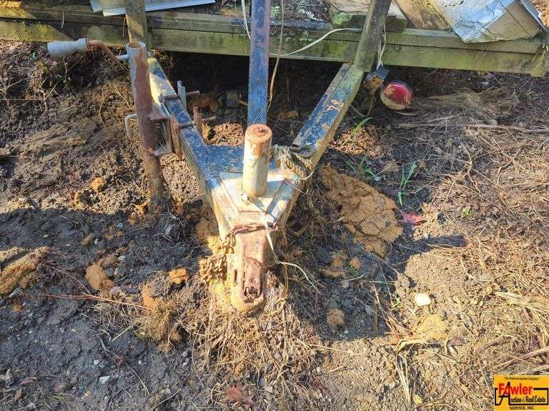 Utility Trailer with Assorted Scrap Metal and Hoses image