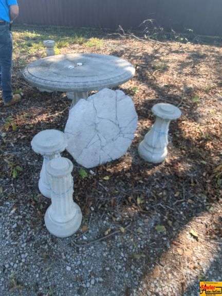 Concrete Table and Garden Statues image