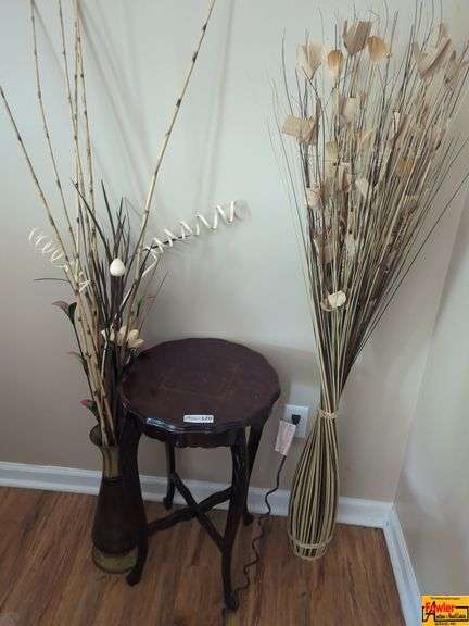 Accent Table with Faux Floral Arrangements image