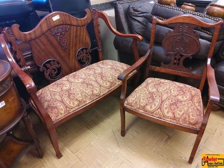 Vintage Settee & Chair image