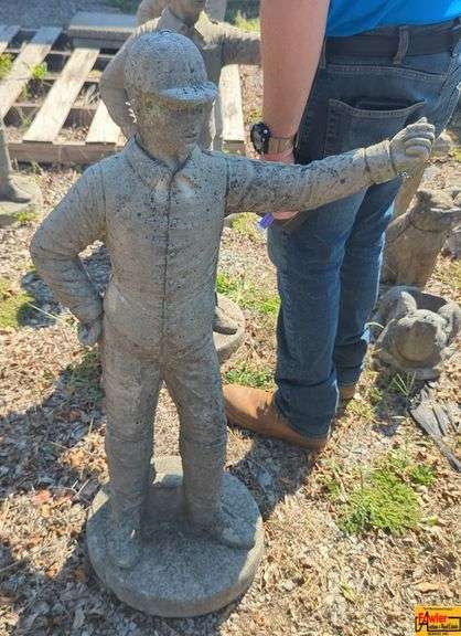 Concrete Jockey Statue image
