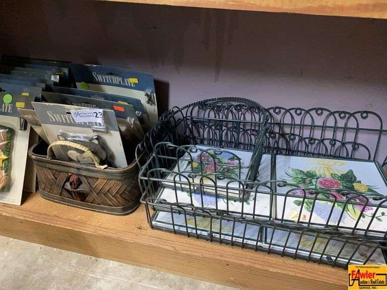 Assorted Decorative Switchplates and Wire Baskets image