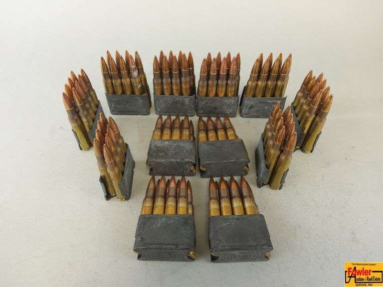 12 Clips of 8 Rds of 30 Cal (03-06) M1 Grande ammo image