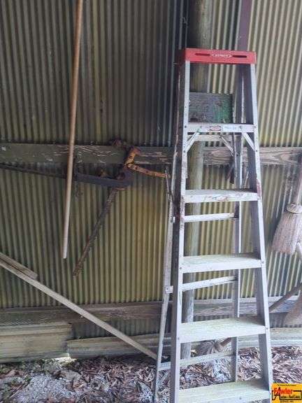 Ladder, Shovels, Rake, Car and More image