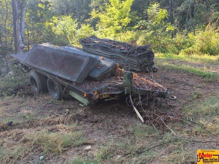 5-Ton US Army General Purpose Flat Deck Trailer With (4) Crank Down Legs image
