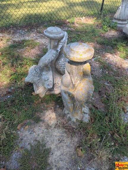 Pair of Cast Stone Garden Statues image