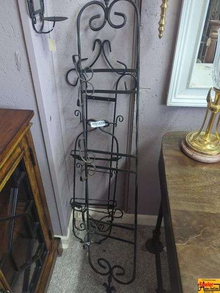Wrought Iron Decorative Wall Display Rack image