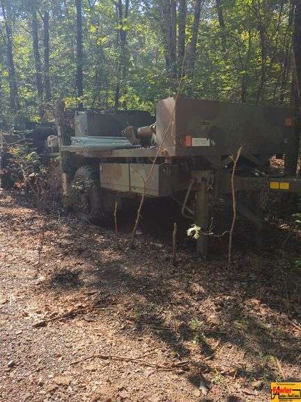 Oshkosh MK48-16 Wrecker Trailer With Mounted Winch - Works With MK-48 Military Camo 6x6 Cargo Truck image