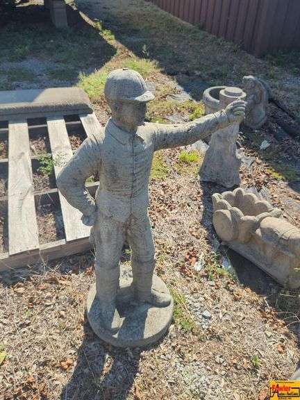 Concrete Jockey Statue and Garden Decor image