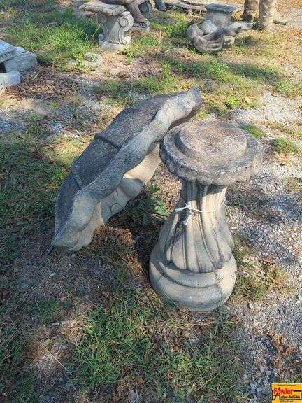 Concrete Bird Bath and Planter image