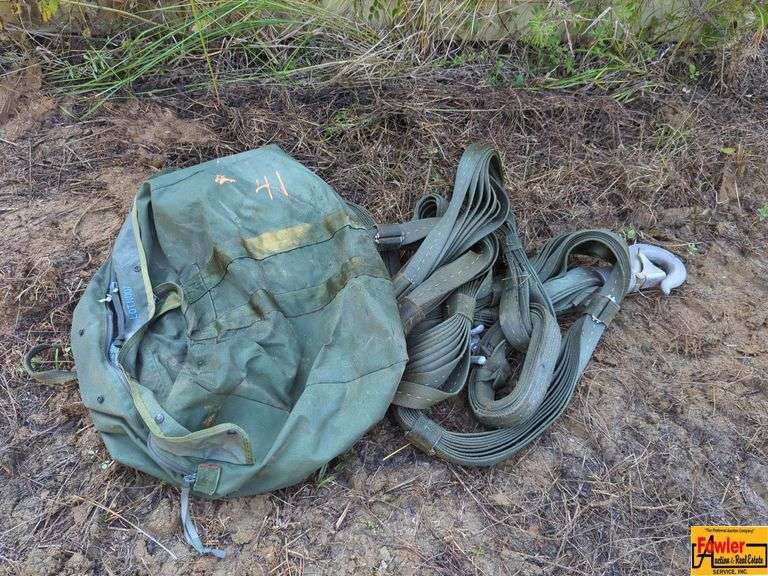 Military Cargo Parachute with Bag and Straps image