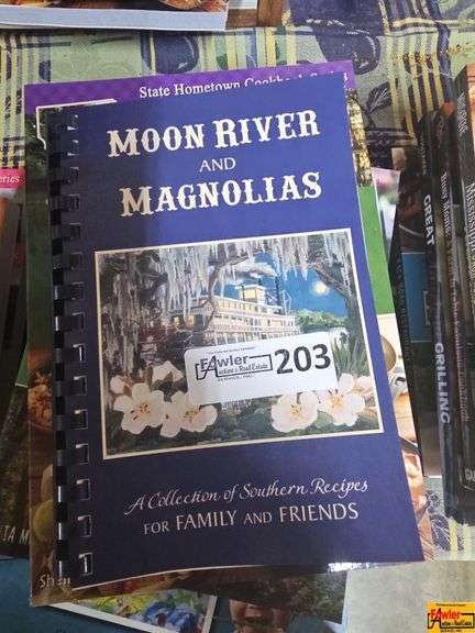 Lot of Cookbooks: Moon River and Magnolias, Louisiana Hometown Cookbook, and More image