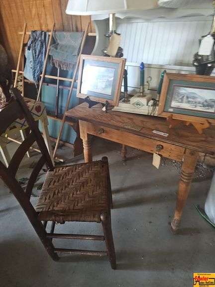 Wooden Desk and Chair Set image