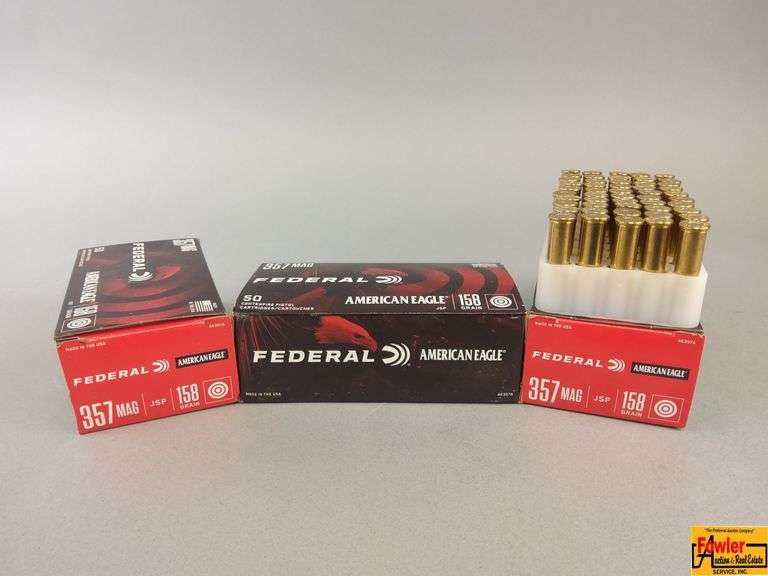 3 Boxes of Federal 357 Mag ammo image