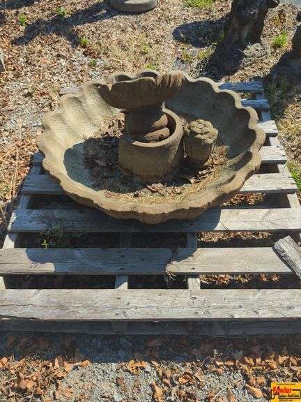 Concrete Garden Fountain image