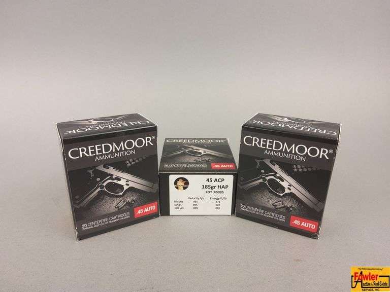 3 Boxes of Creedmoor 45 Auto Ammo image