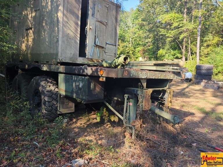 Oshkosh MK48-14 Flatbed Trailer - Works With Oshkosh MK-48 Military Camo 6x6 Cargo Truck image