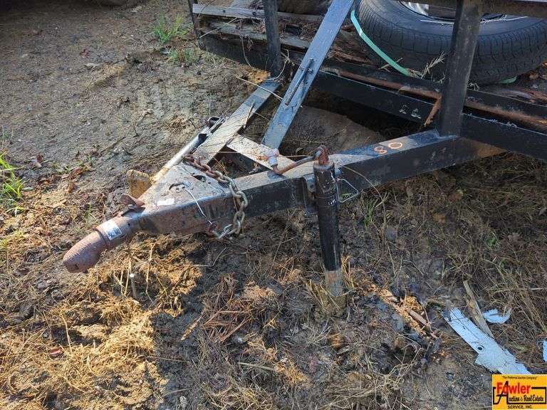 Utility Trailer with Scrap Metal Load image