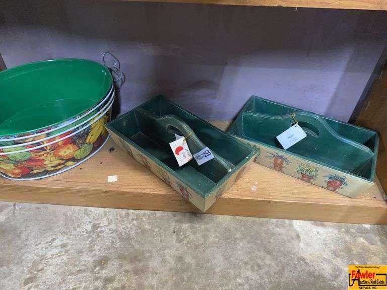 Two Decorative Wooden Storage Boxes image
