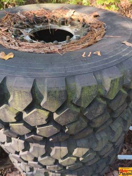 Set of Three Large Heavy Duty Truck Tires image