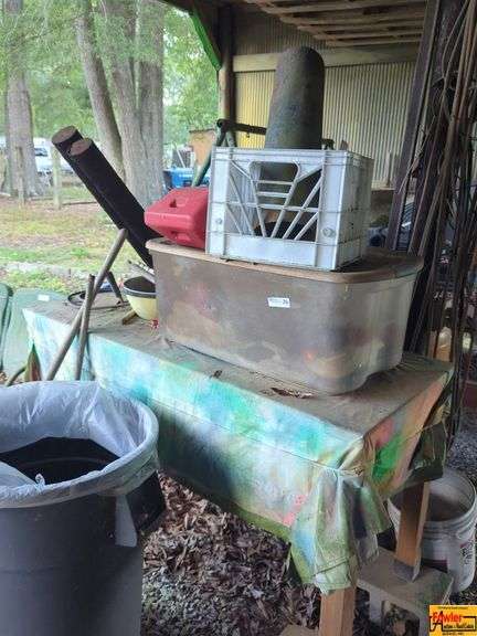 Trash Cans, Tote With Contents, Plastice Crate, and More image