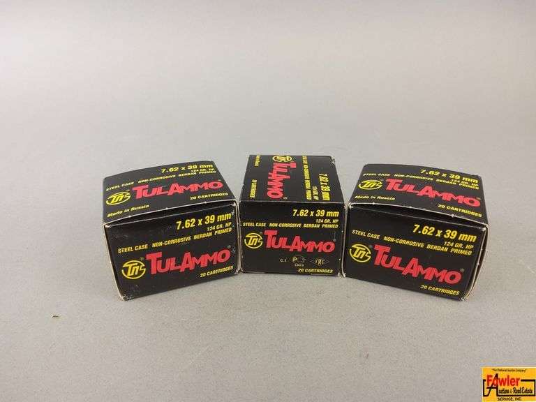 3 Boxes of 7.62x39 TulAmmo image