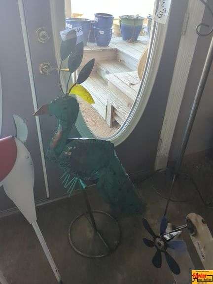 Metal Peacock Yard Art Sculpture image
