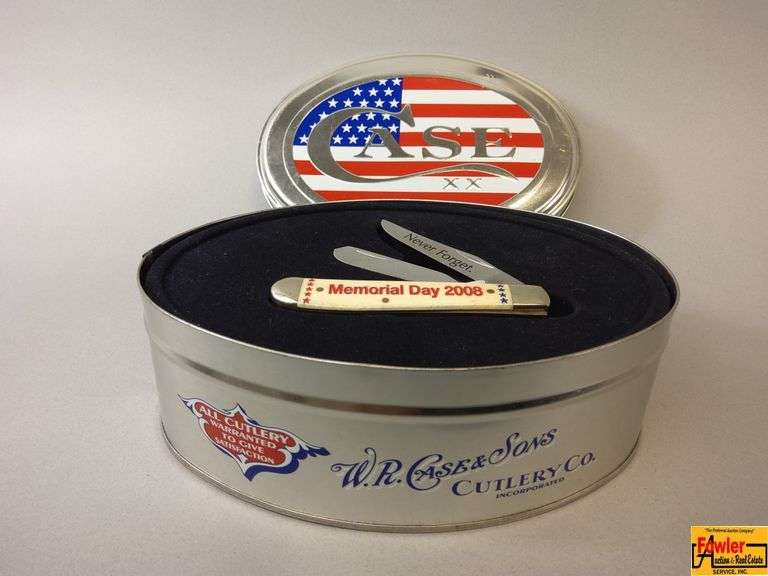 Case XX Mini Trapper Knife - Memorial Day 2008 with Tin image