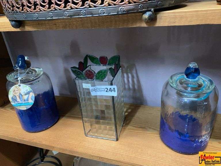 Glass Vase and Decorative Jars image