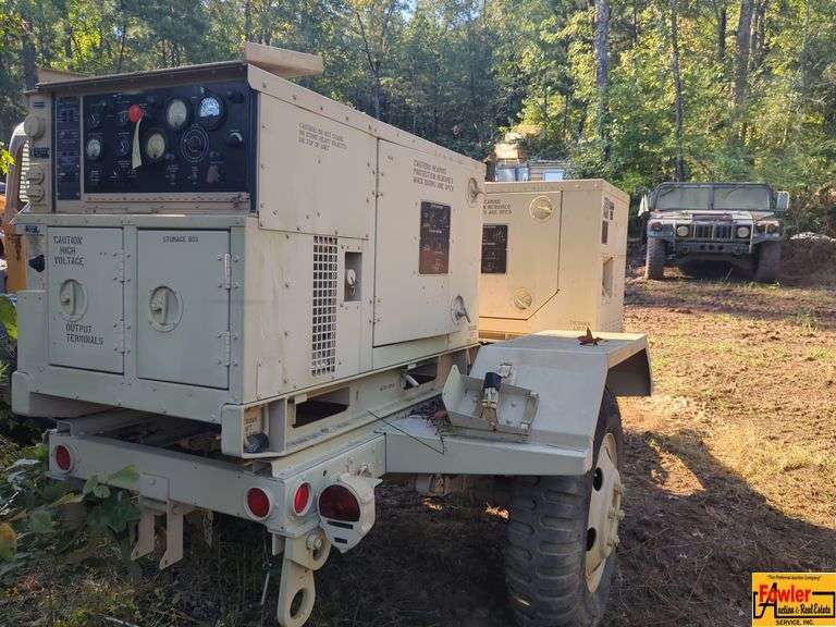 MEP-803A (2) 10K Diesel Engine Generators, 60Hz.; both showing 2.5 Hours image