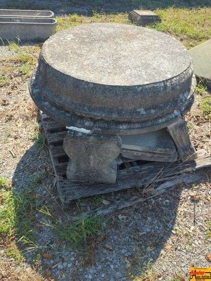 Concrete Garden Table with Architectural Elements image