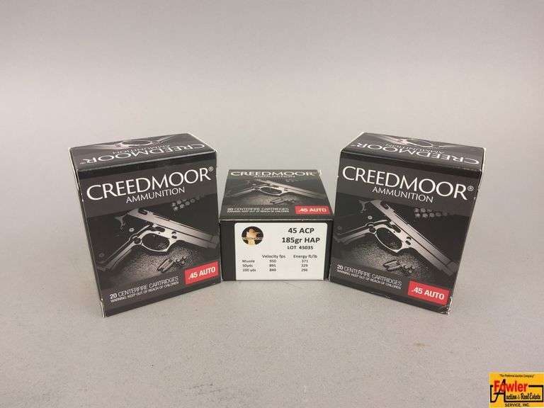3 Boxes of Creedmoor 45 Auto Ammo image