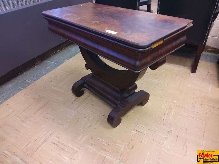 Antique Flip Top Game Table image