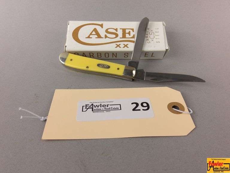Case XX 3207 CS Yellow Mini Trapper Knife with Box image