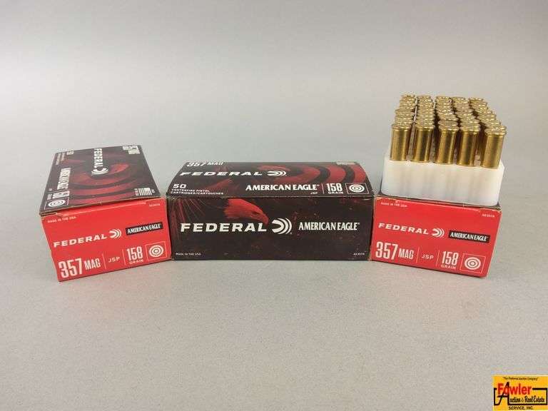3 Boxes of Federal 357 Mag ammo image