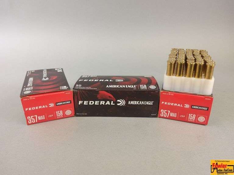 3 Boxes of Federal 357 Mag ammo image
