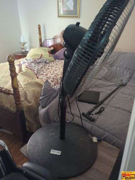 Wheelchair, Walking Cane & Fan image