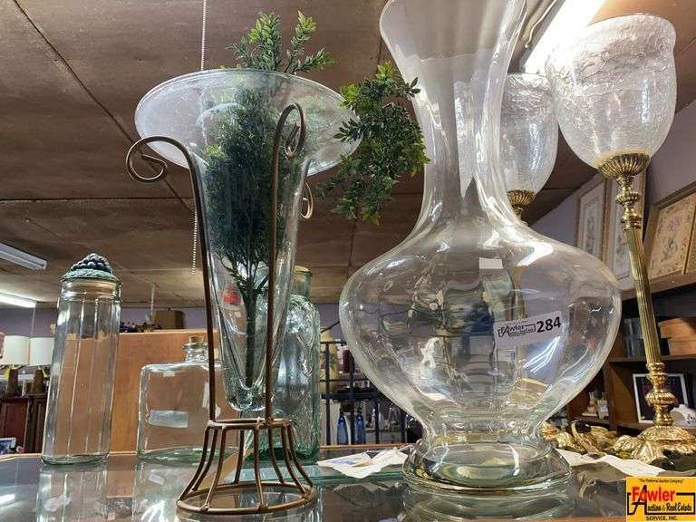 Assorted Glass Vases and Decorative Jars image