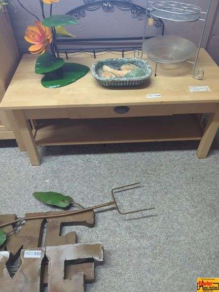 Coffee Table with Decorative Items image
